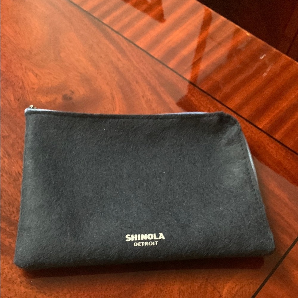 Shinola Black Toiletry Bag Sleek Durable Design
